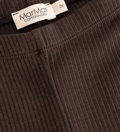 MarMar Leggings -  Bomuld/Modal - Rib - Dark Roast
