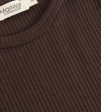 MarMar Bluse -  Bomuld/Modal - Rib - Dark Roast