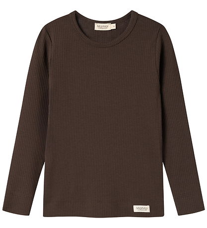 MarMar Bluse -  Bomuld/Modal - Rib - Dark Roast