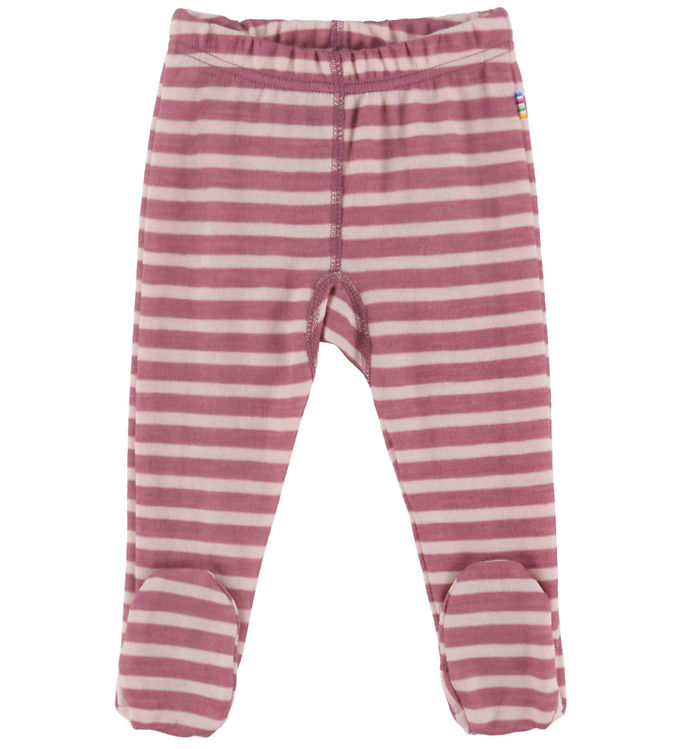 Joha Leggings m. Fødder - Uld - Bordeaux