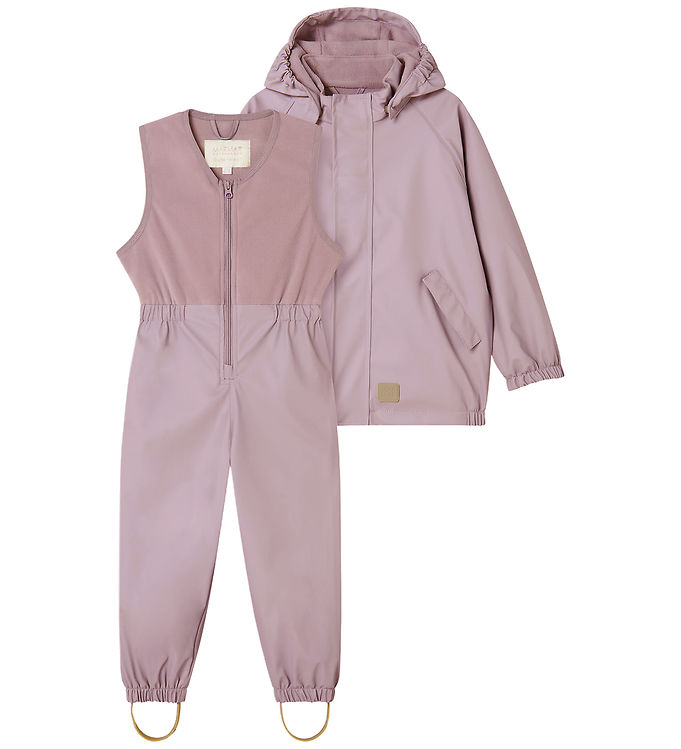 MarMar Regntøj m. Seler/Fleece - PU - Obo - Dried Lavender