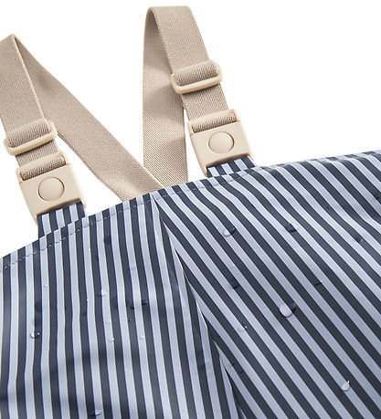 MarMar Regntøj m. Seler - PU - Oddy - Blue Stripes