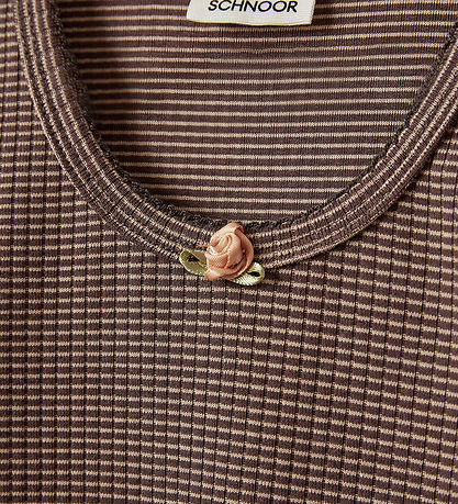 Sofie Schnoor Bluse - Rib - PetriciaSY - Brown Striped