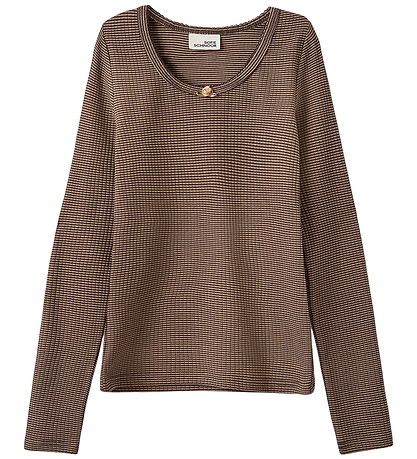 Sofie Schnoor Bluse - Rib - PetriciaSY - Brown Striped