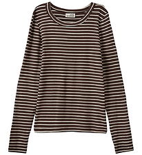 Sofie Schnoor Bluse - Rib - PetriciaSY - Brown Striped