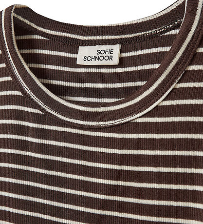 Sofie Schnoor Bluse - Rib - PetriciaSY - Brown Striped