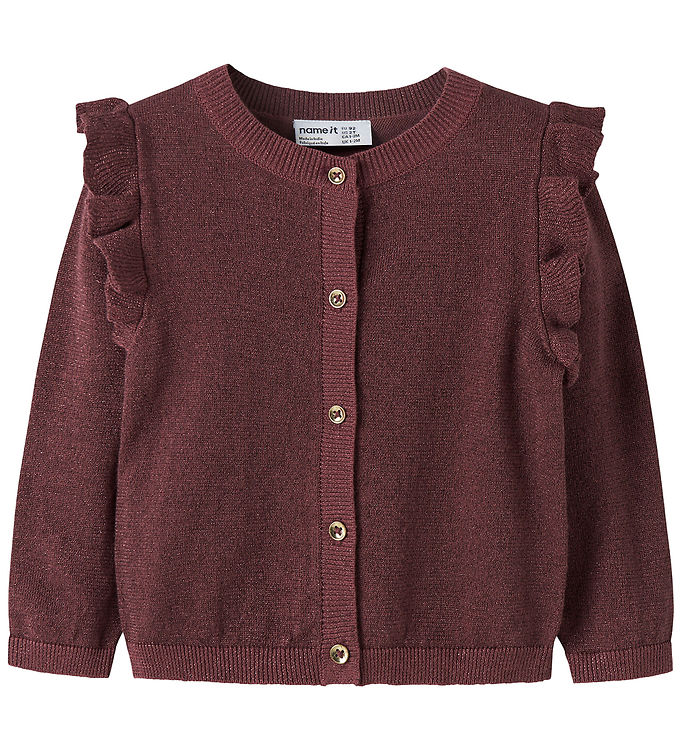 Name It Cardigan - Strik - NmfAbinne - Wild Ginger