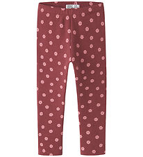 Name It Leggings - Fleece - NmfDavina - Wild Ginger/Flowers