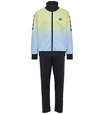 Hummel Træningssæt - hmlJr Gradient WL Track Suit - Shadow Lime/