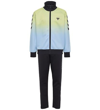 Hummel Træningssæt - hmlJr Gradient WL Track Suit - Shadow Lime/