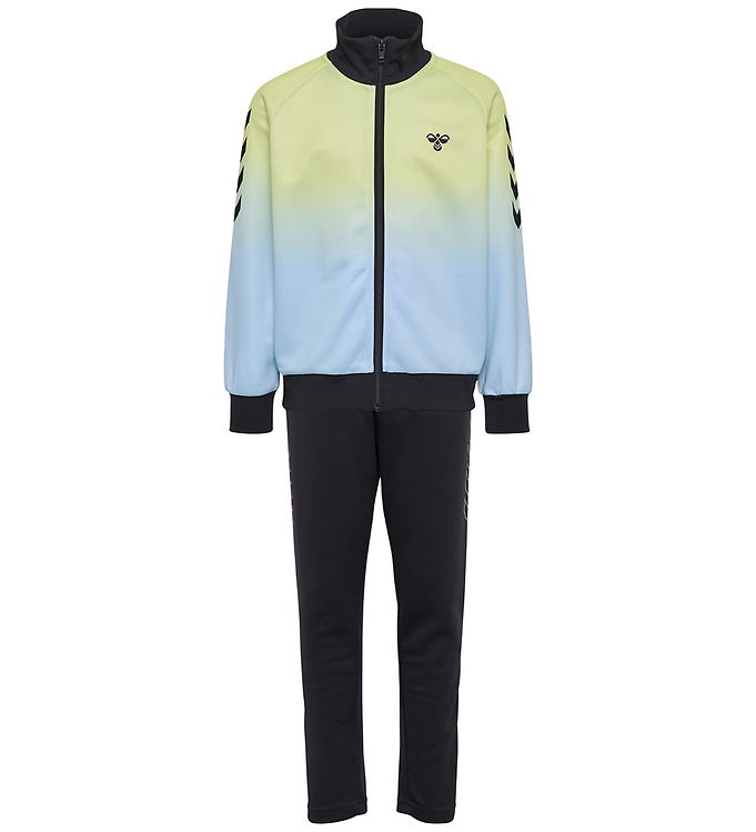 Hummel Træningssæt - hmlJr Gradient WL Track Suit - Shadow Lime/