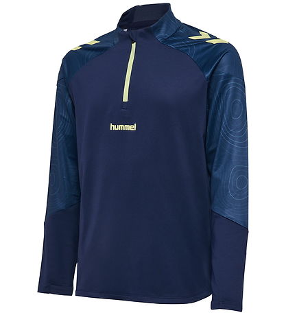 Hummel Bluse - hmlBlaze 2.0 Training Half Zip - Marine/Shadow Li