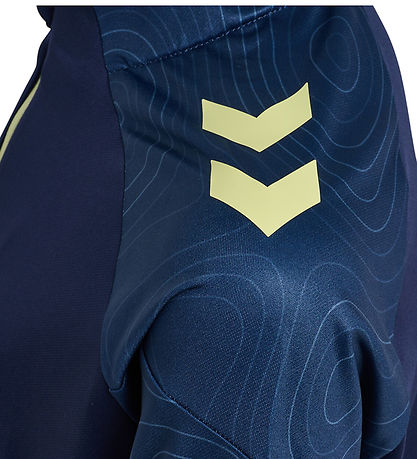 Hummel Bluse - hmlBlaze 2.0 Training Half Zip - Marine/Shadow Li