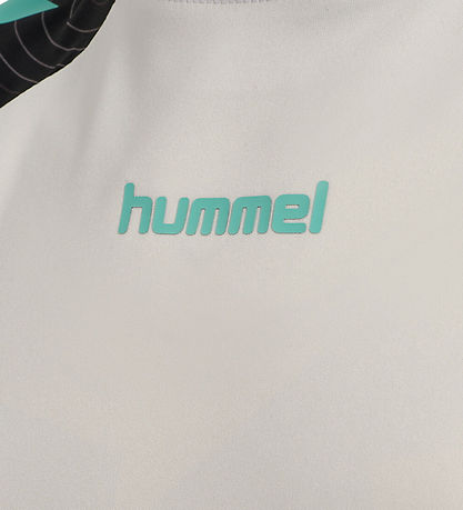 Hummel T-shirt - hmlBlaze 2.0 - Vaporous Gray/Pool Blue