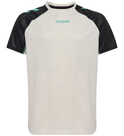 Hummel T-shirt - hmlBlaze 2.0 - Vaporous Gray/Pool Blue