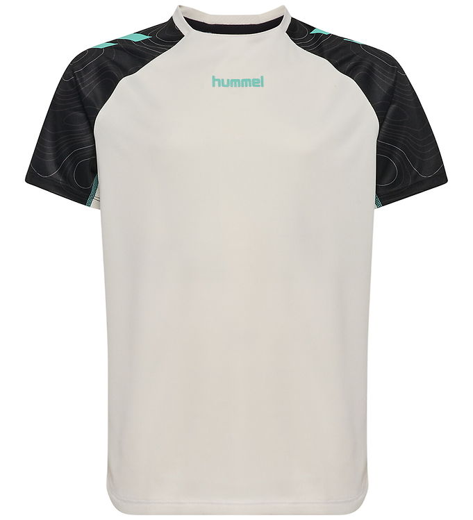 Hummel T-shirt - hmlBlaze 2.0 - Vaporous Gray/Pool Blue
