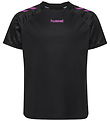 Hummel T-shirt - hmlBlaze 2.0 - Black/Dahlia