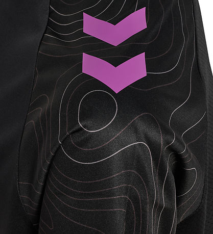 Hummel T-shirt - hmlBlaze 2.0 - Black/Dahlia