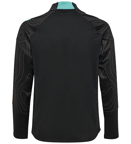Hummel Bluse - hmlBlaze 2.0 Training Half Zip - Black/Pool Blue