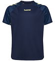 Hummel T-shirt - hmlBlaze 2.0 - Marine/Shadow Lime