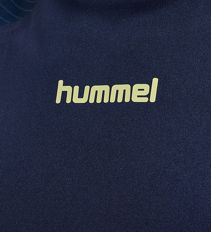 Hummel T-shirt - hmlBlaze 2.0 - Marine/Shadow Lime