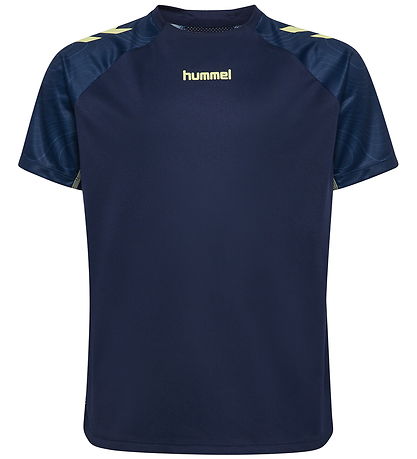 Hummel T-shirt - hmlBlaze 2.0 - Marine/Shadow Lime