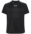 Hummel T-shirt - hmlBlaze 2.0 - Black/Pool Blue