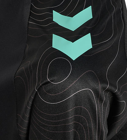 Hummel T-shirt - hmlBlaze 2.0 - Black/Pool Blue