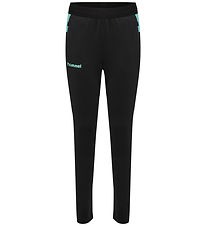 Hummel Træningsbukser - hmlBlaze 2.0 - Black/Pool Blue