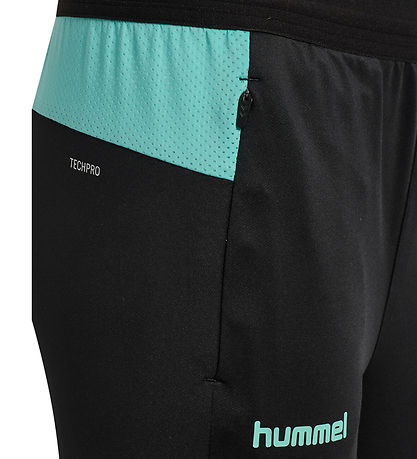 Hummel Træningsbukser - hmlBlaze 2.0 - Black/Pool Blue
