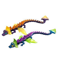 Crystalynx Drage - 60 cm - Lilla/Blå/Grøn