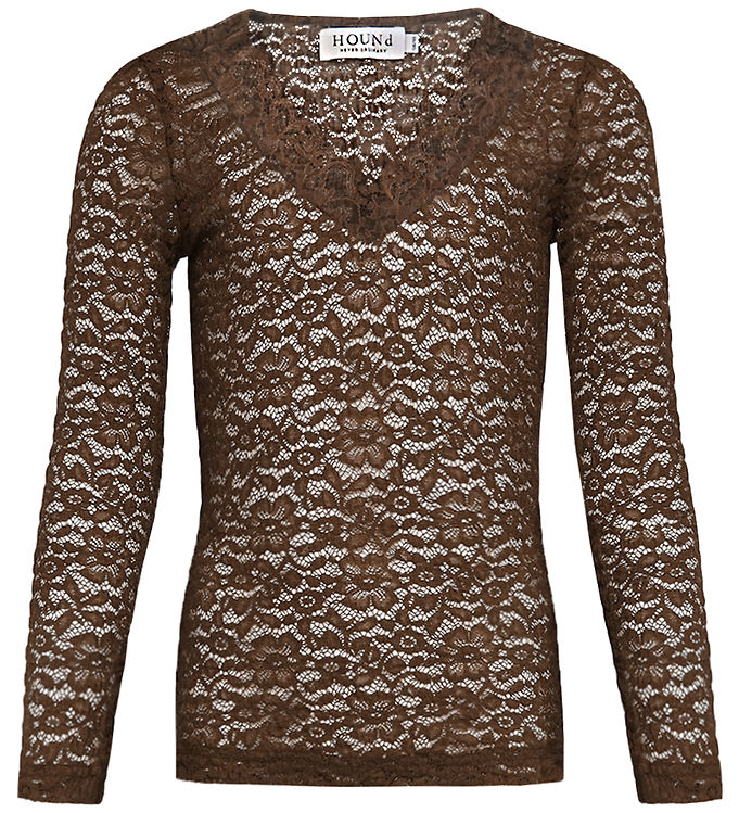 Hound Bluse - HdKayla Lace Top - Brown