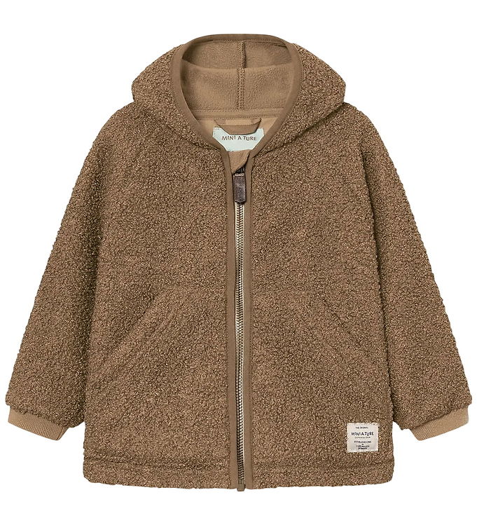 Mini A Ture Fleecejakke - Teddy - MatLiff - Otter Brown