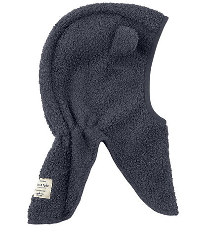 Mini A Ture Elefanthue - MatJeffi Teddyfleece - Forged Iron Blue