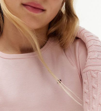 Tommy Hilfiger T-shirt - Rib - Whimsy Pink