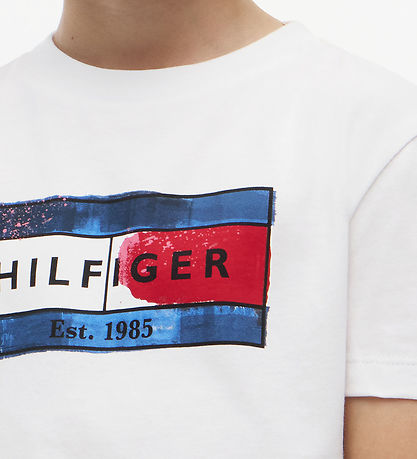 Tommy Hilfiger T-shirt - White m. Print