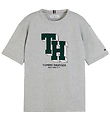 Tommy Hilfiger T-shirt - Gråmeleret m. Print