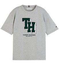Tommy Hilfiger T-shirt - Grey Melange w. Print