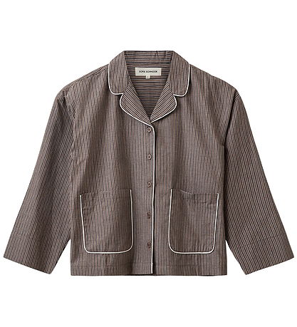 Sofie Schnoor Skjorte - ImanaSy - Brown Striped