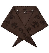 Sofie Schnoor Scarf - Pointelle - Teasy Scarf - Dark Brown