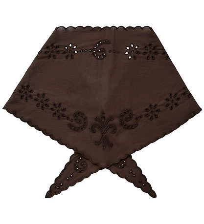 Sofie Schnoor Tørklæde - Hulmønster - Teasy Scarf - Dark Brown