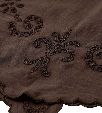 Sofie Schnoor Tørklæde - Hulmønster - Teasy Scarf - Dark Brown
