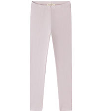 MarMar Leggings -  Bomuld/Modal - Rib - Cloud Gray