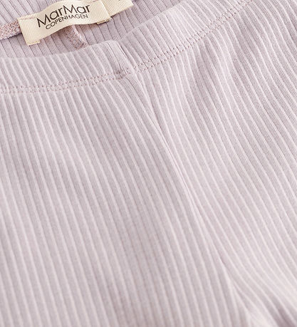 MarMar Leggings -  Bomuld/Modal - Rib - Cloud Gray