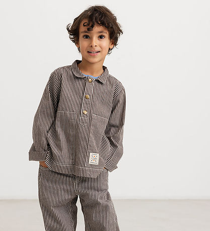 MarMar Skjorte - Tovan - Dark Brownie Stripe