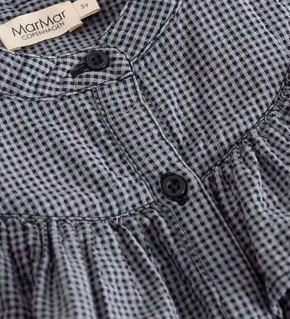 MarMar Kjole - Dalina - Pigeon Blue Check