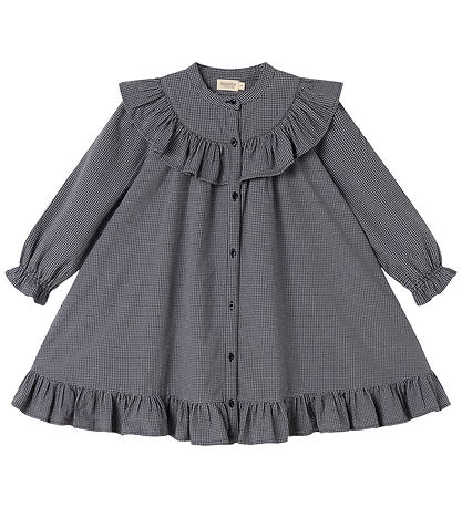 MarMar Kjole - Dalina - Pigeon Blue Check