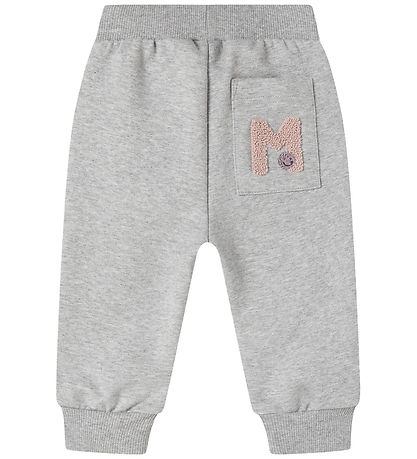 MarMar Bukser - Pelon - Cloud Grey Logo m. Rosa