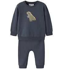 Name It Sweatsæt - NbmVonne - Ombre Blue/Dino