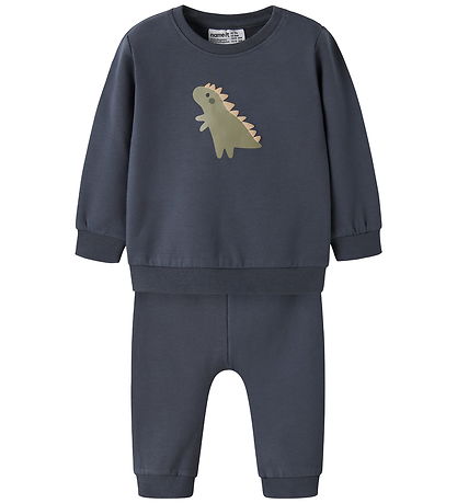 Name It Sweatsæt - NbmVonne - Ombre Blue/Dino